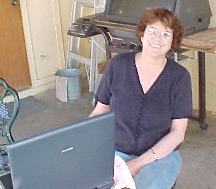 Jean and her trusty laptop